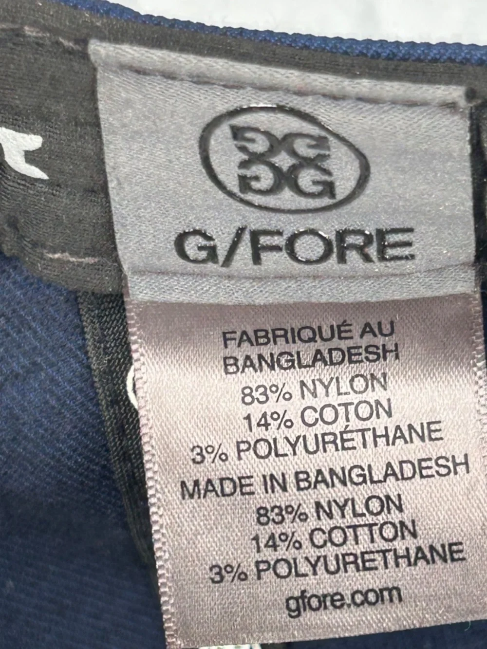 G/Fore Golf Hat Cap Navy Blue Snapback Circle G's Logo Adjustable One Size
